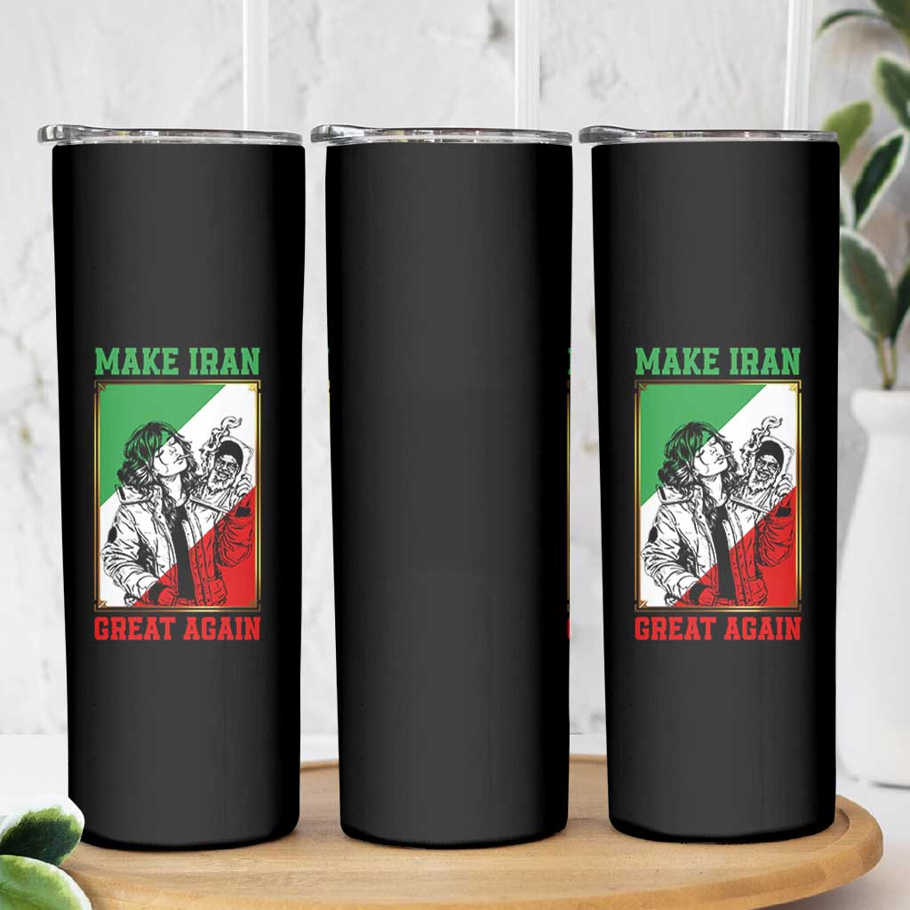 Make Iran Great Again Skinny Tumbler Patriotic Iranian Heritage Gift