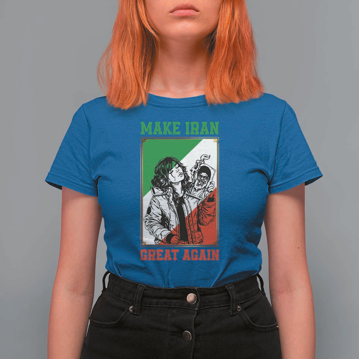 Make Iran Great Again T Shirt For Women Patriotic Iranian Heritage Gift