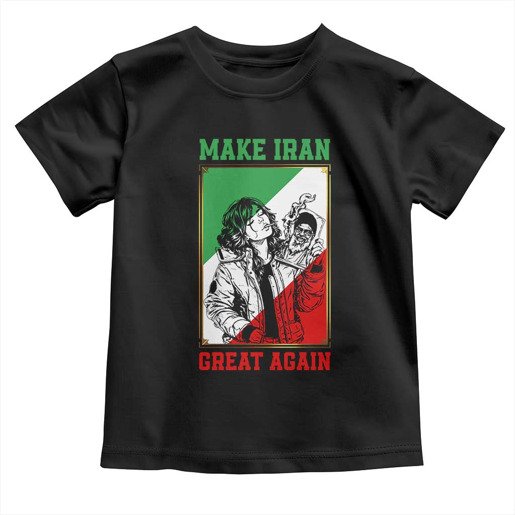 Make Iran Great Again Toddler T Shirt Patriotic Iranian Heritage Gift