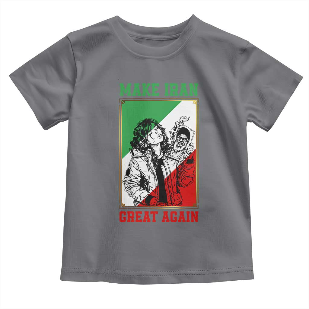 Make Iran Great Again Toddler T Shirt Patriotic Iranian Heritage Gift