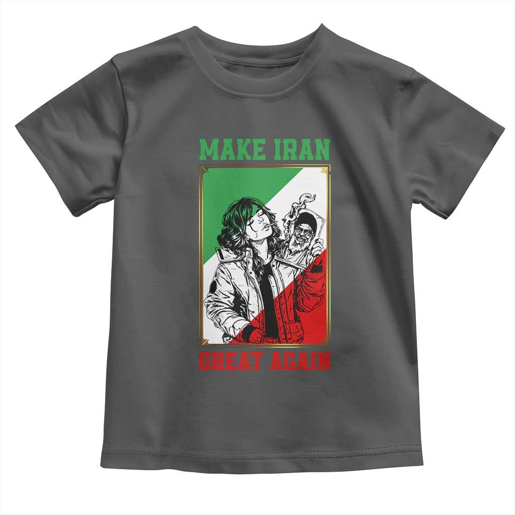 Make Iran Great Again Toddler T Shirt Patriotic Iranian Heritage Gift
