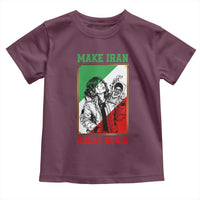 Make Iran Great Again Toddler T Shirt Patriotic Iranian Heritage Gift