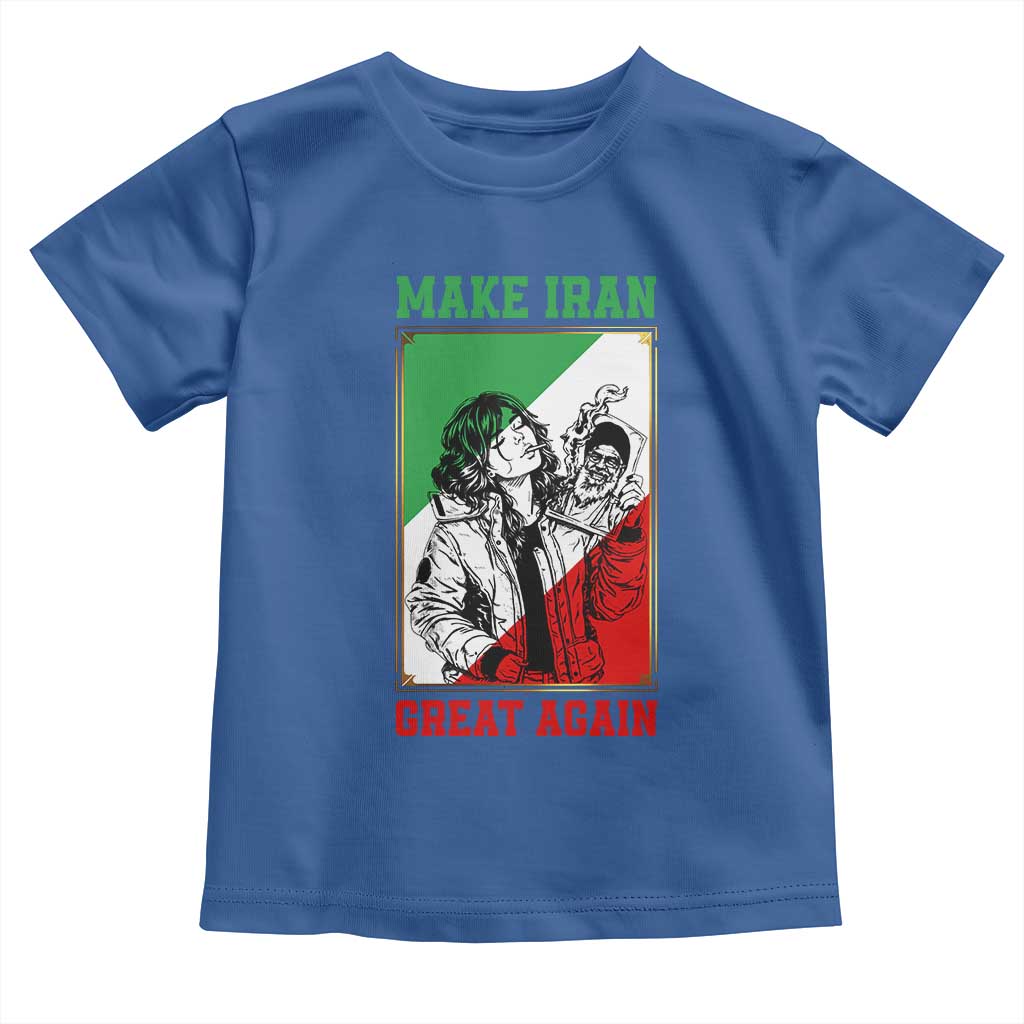 Make Iran Great Again Toddler T Shirt Patriotic Iranian Heritage Gift