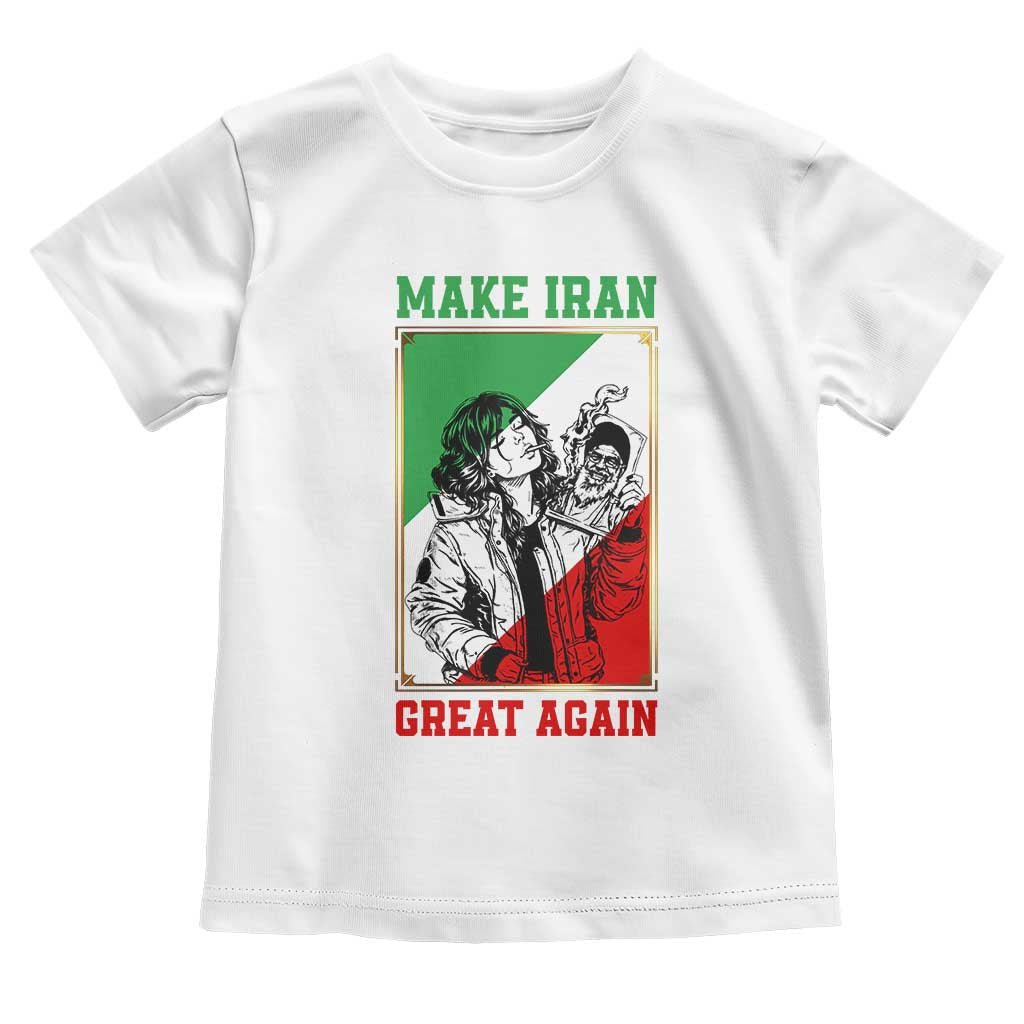 Make Iran Great Again Toddler T Shirt Patriotic Iranian Heritage Gift