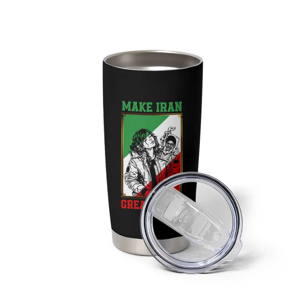 Make Iran Great Again Tumbler Cup Patriotic Iranian Heritage Gift