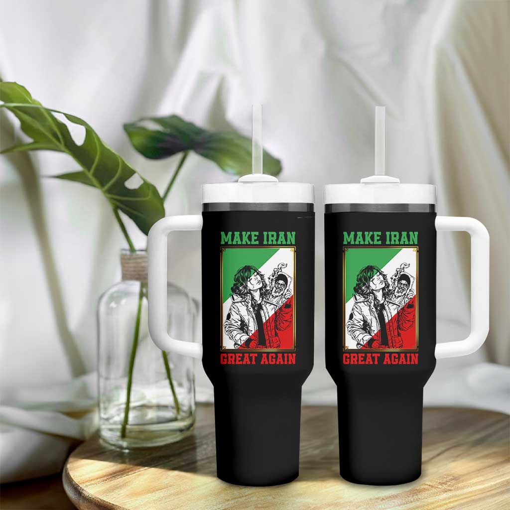 Make Iran Great Again Tumbler With Handle Patriotic Iranian Heritage Gift