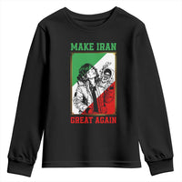 Make Iran Great Again Youth Sweatshirt Patriotic Iranian Heritage Gift