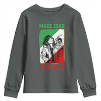 Make Iran Great Again Youth Sweatshirt Patriotic Iranian Heritage Gift