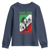 Make Iran Great Again Youth Sweatshirt Patriotic Iranian Heritage Gift