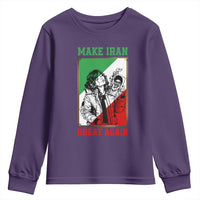 Make Iran Great Again Youth Sweatshirt Patriotic Iranian Heritage Gift