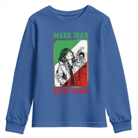 Make Iran Great Again Youth Sweatshirt Patriotic Iranian Heritage Gift
