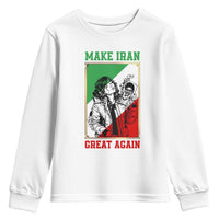 Make Iran Great Again Youth Sweatshirt Patriotic Iranian Heritage Gift
