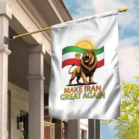 Patriotic Iranian Pride Gift Garden Flag Make Iran Great Again