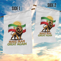 Patriotic Iranian Pride Gift Garden Flag Make Iran Great Again