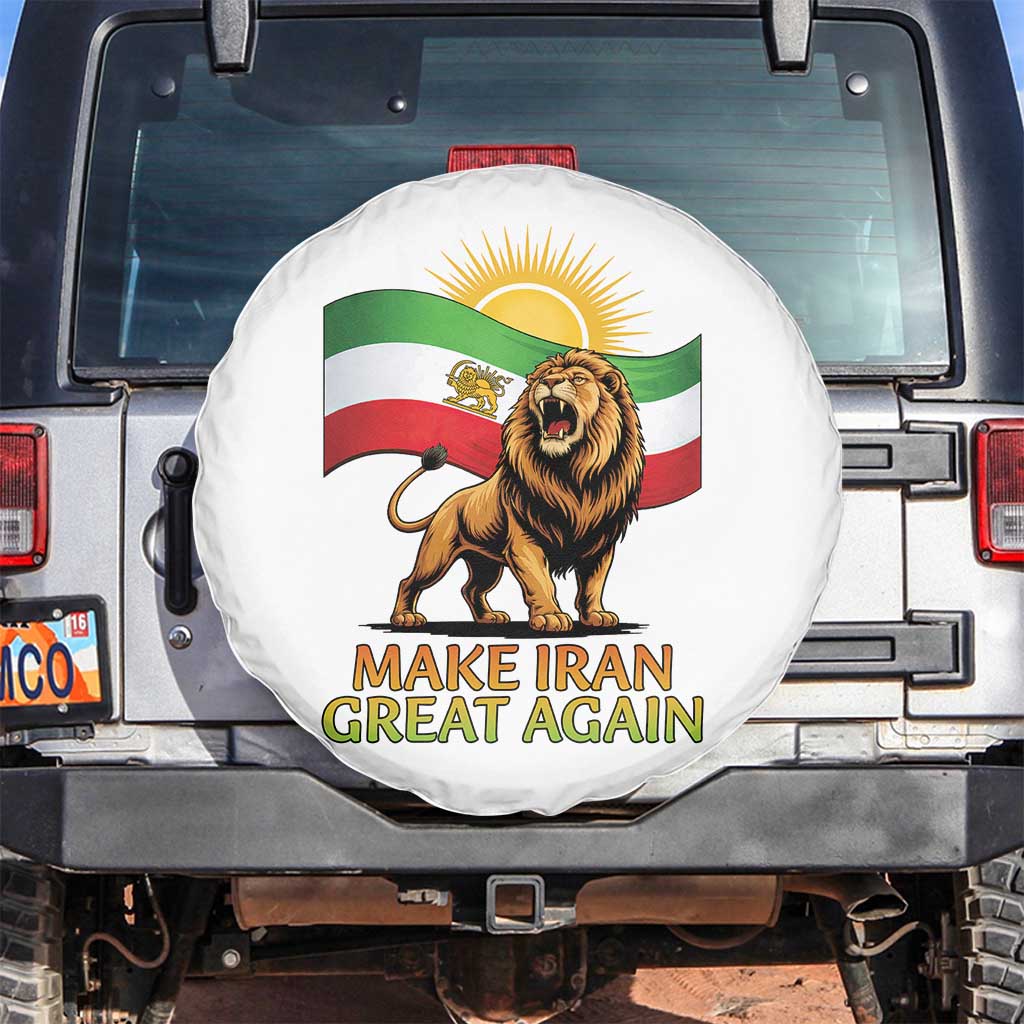 Patriotic Iranian Pride Gift Spare Tire Cover Make Iran Great Again