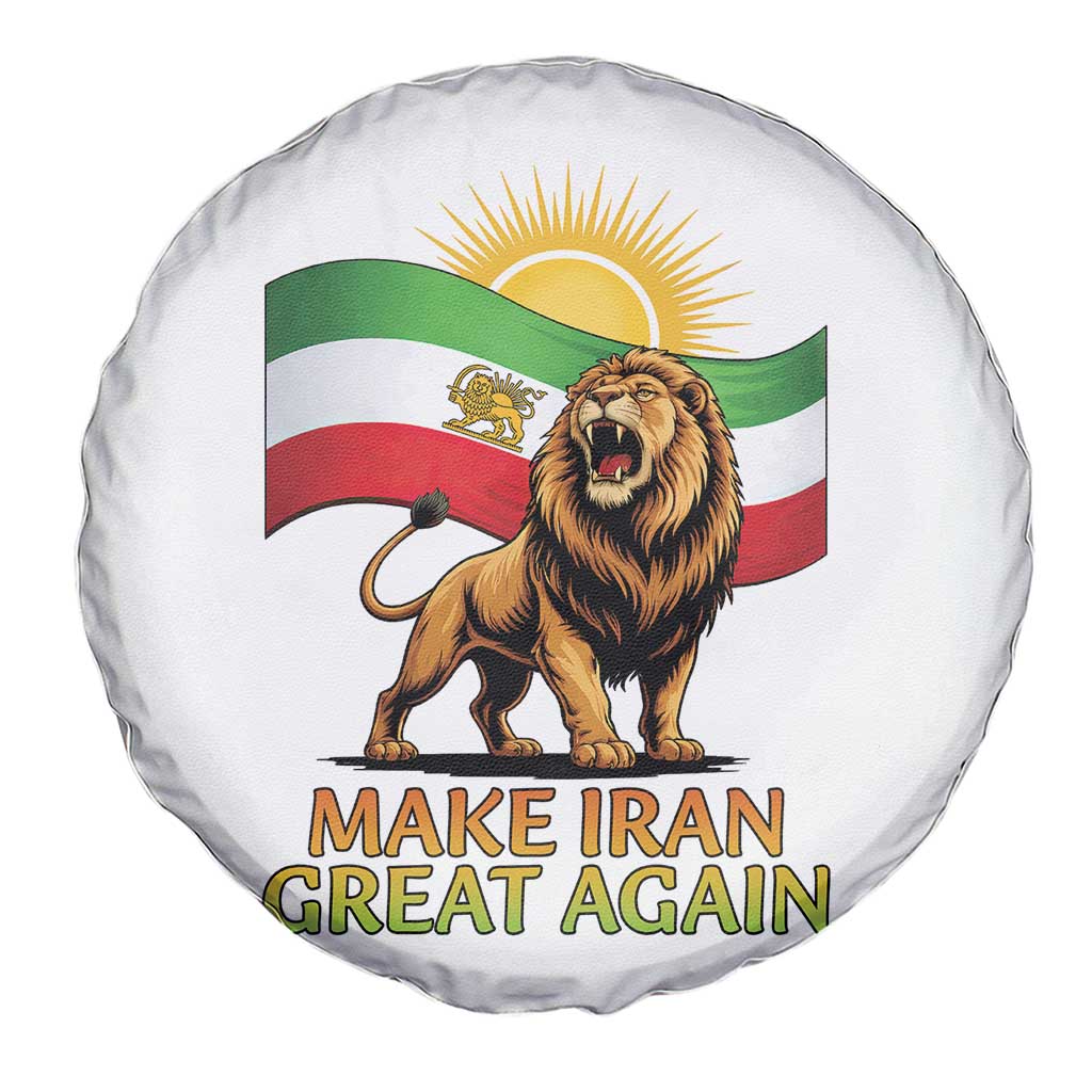 Patriotic Iranian Pride Gift Spare Tire Cover Make Iran Great Again