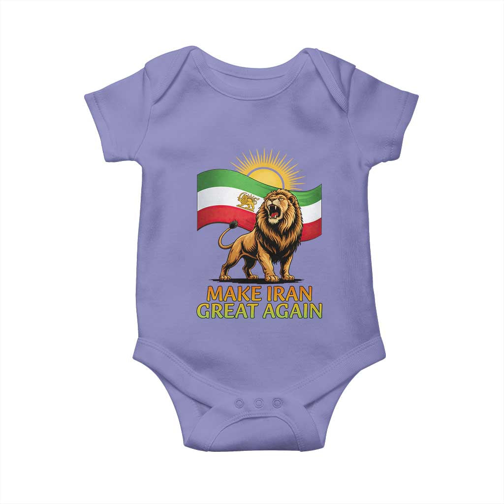 Patriotic Iranian Pride Gift Baby Onesie Make Iran Great Again