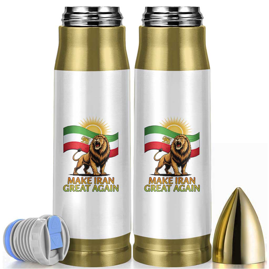 Patriotic Iranian Pride Gift Bullet Tumbler Make Iran Great Again