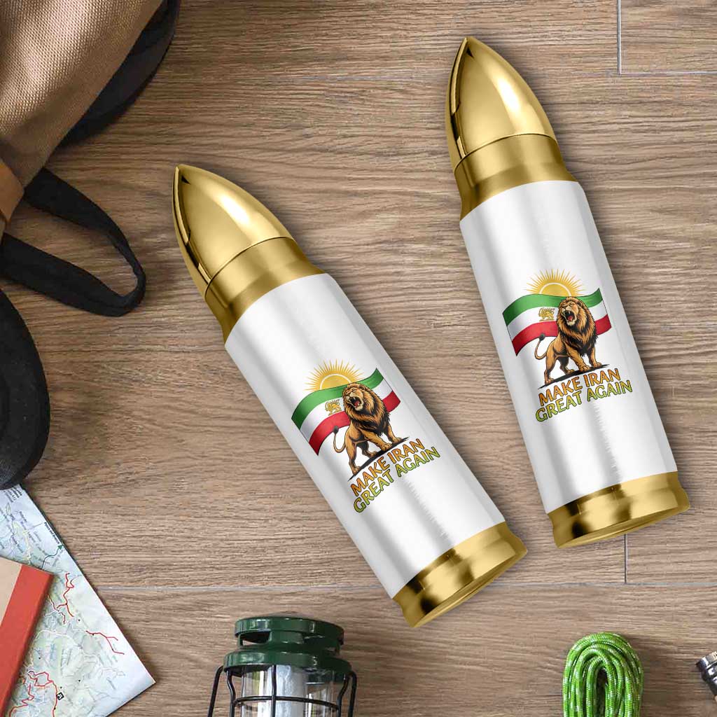 Patriotic Iranian Pride Gift Bullet Tumbler Make Iran Great Again