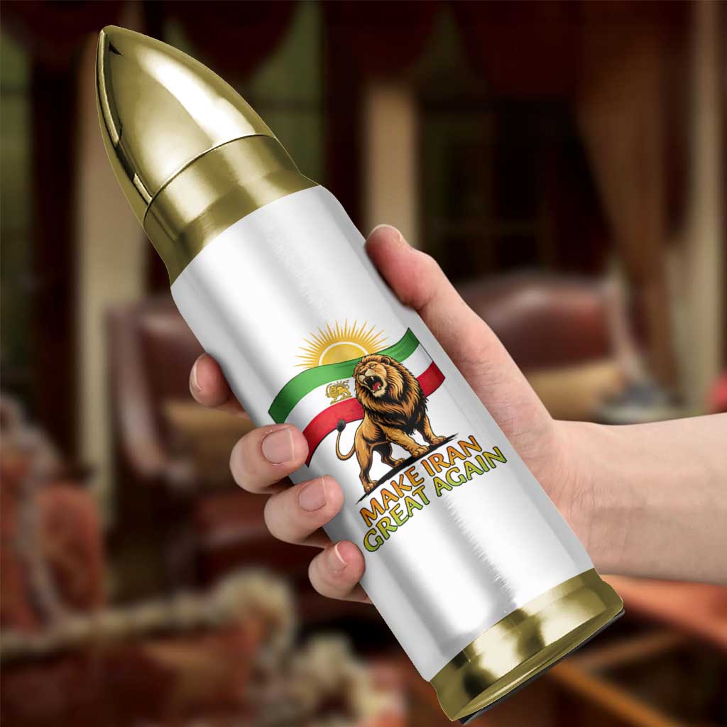 Patriotic Iranian Pride Gift Bullet Tumbler Make Iran Great Again