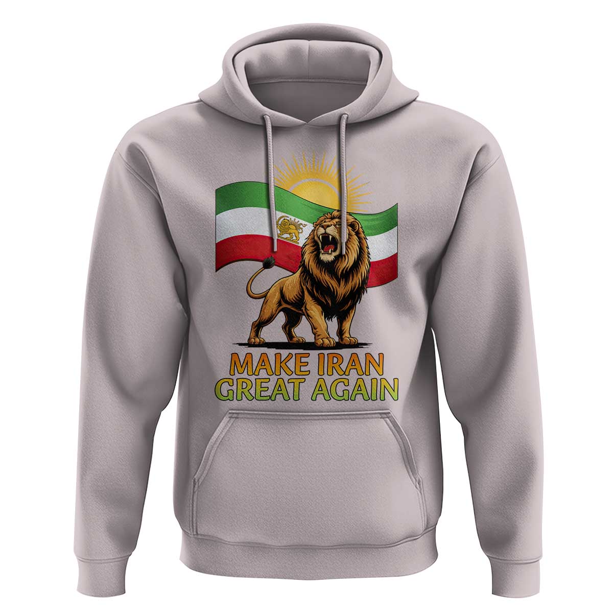 Patriotic Iranian Pride Gift Hoodie Make Iran Great Again