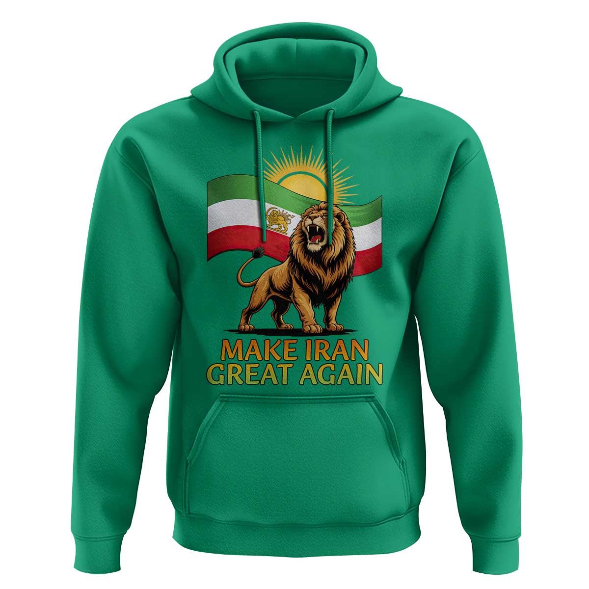 Patriotic Iranian Pride Gift Hoodie Make Iran Great Again