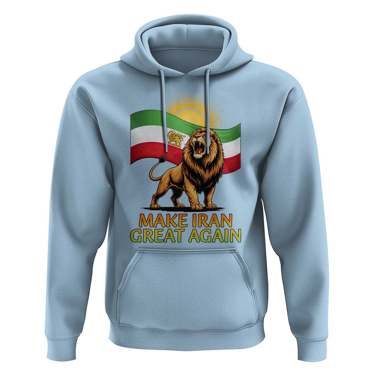 Patriotic Iranian Pride Gift Hoodie Make Iran Great Again