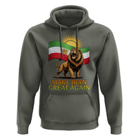 Patriotic Iranian Pride Gift Hoodie Make Iran Great Again