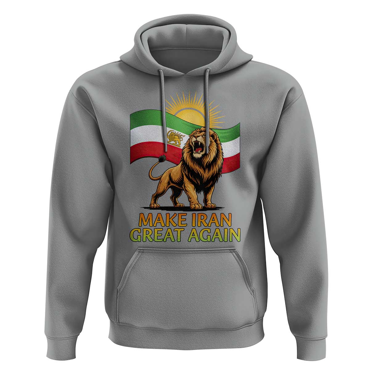 Patriotic Iranian Pride Gift Hoodie Make Iran Great Again