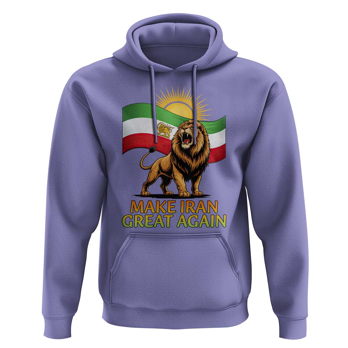 Patriotic Iranian Pride Gift Hoodie Make Iran Great Again