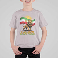 Patriotic Iranian Pride Gift T Shirt For Kid Make Iran Great Again