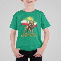 Patriotic Iranian Pride Gift T Shirt For Kid Make Iran Great Again