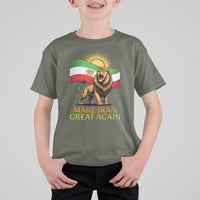 Patriotic Iranian Pride Gift T Shirt For Kid Make Iran Great Again