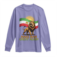Patriotic Iranian Pride Gift Long Sleeve Shirt Make Iran Great Again
