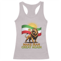 Patriotic Iranian Pride Gift Racerback Tank Top Make Iran Great Again