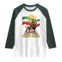 Patriotic Iranian Pride Gift Raglan Shirt Make Iran Great Again
