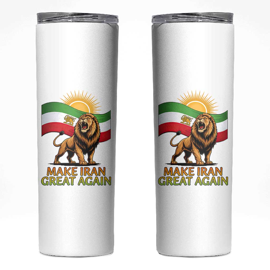 Patriotic Iranian Pride Gift Skinny Tumbler Make Iran Great Again