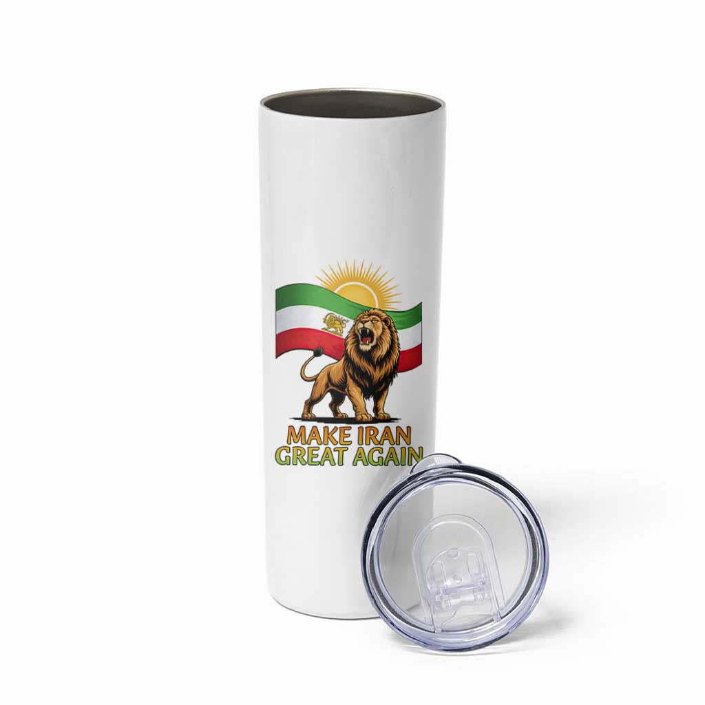Patriotic Iranian Pride Gift Skinny Tumbler Make Iran Great Again
