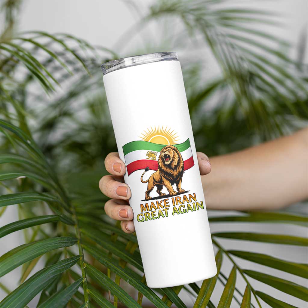 Patriotic Iranian Pride Gift Skinny Tumbler Make Iran Great Again
