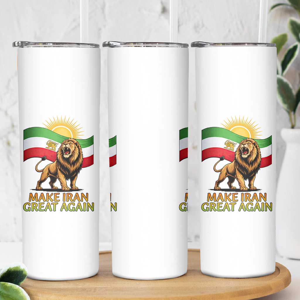 Patriotic Iranian Pride Gift Skinny Tumbler Make Iran Great Again