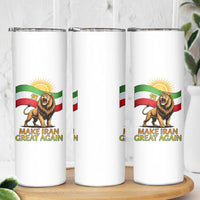 Patriotic Iranian Pride Gift Skinny Tumbler Make Iran Great Again