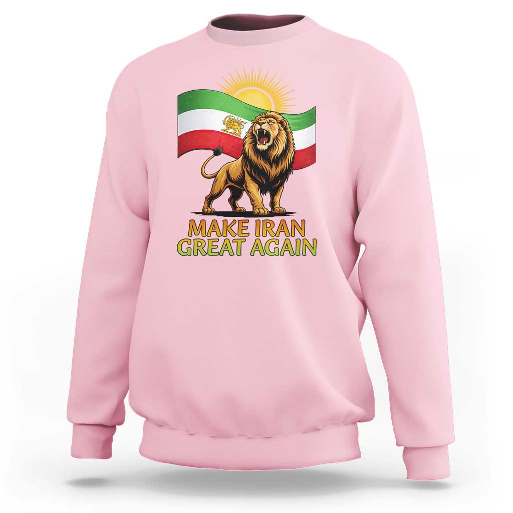 Patriotic Iranian Pride Gift Sweatshirt Make Iran Great Again