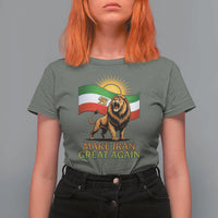 Patriotic Iranian Pride Gift T Shirt For Women Make Iran Great Again