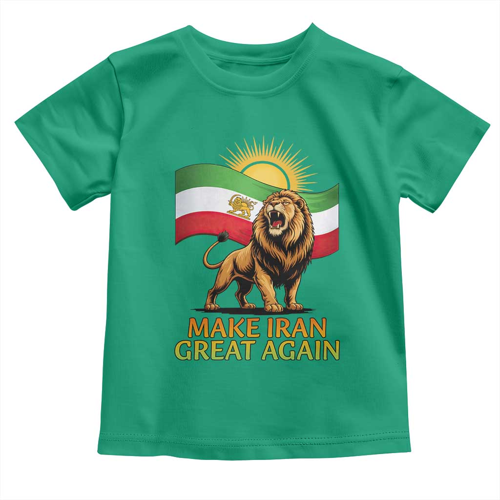 Patriotic Iranian Pride Gift Toddler T Shirt Make Iran Great Again