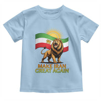 Patriotic Iranian Pride Gift Toddler T Shirt Make Iran Great Again