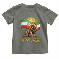Patriotic Iranian Pride Gift Toddler T Shirt Make Iran Great Again