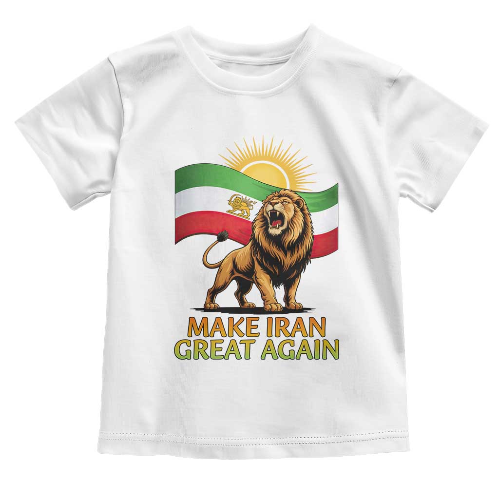 Patriotic Iranian Pride Gift Toddler T Shirt Make Iran Great Again