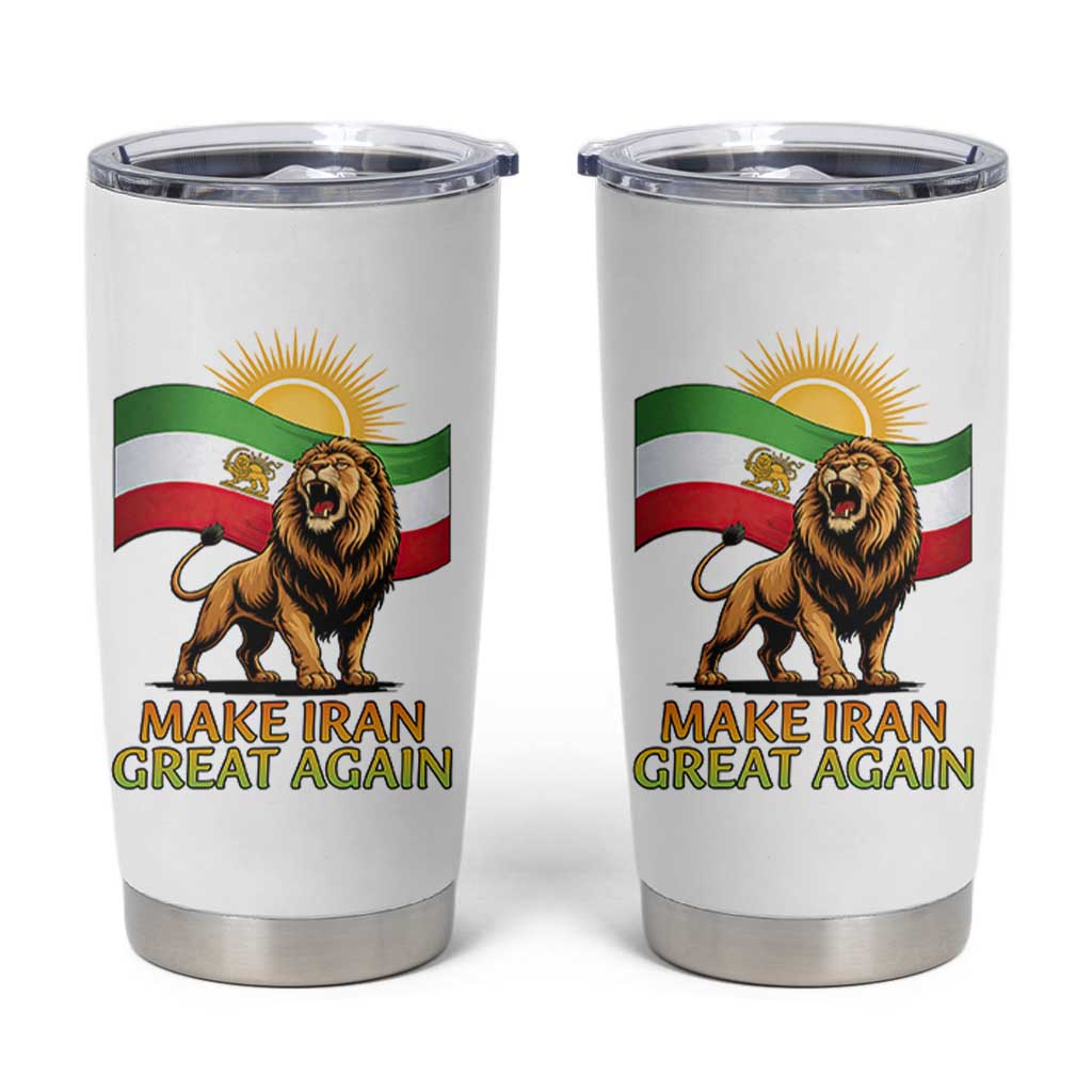 Patriotic Iranian Pride Gift Tumbler Cup Make Iran Great Again