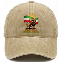 Patriotic Iranian Pride Gift Washed Cotton Baseball Cap Make Iran Great Again