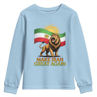 Patriotic Iranian Pride Gift Youth Sweatshirt Make Iran Great Again